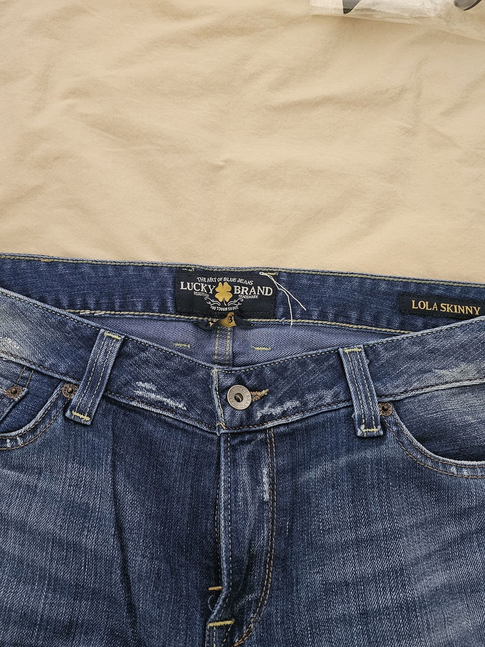 Lucky Brand Lola Skinny Jeans - Medium Blue Wash